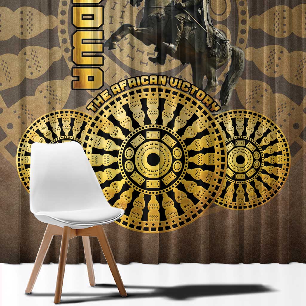 Adwa Victory Day Window Curtain Adwa Battle Shield - Vintage Style