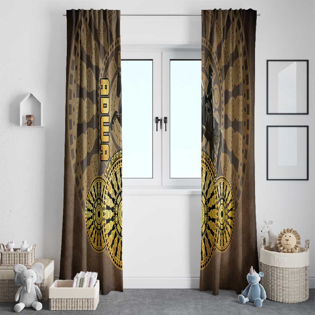 Adwa Victory Day Window Curtain Adwa Battle Shield - Vintage Style