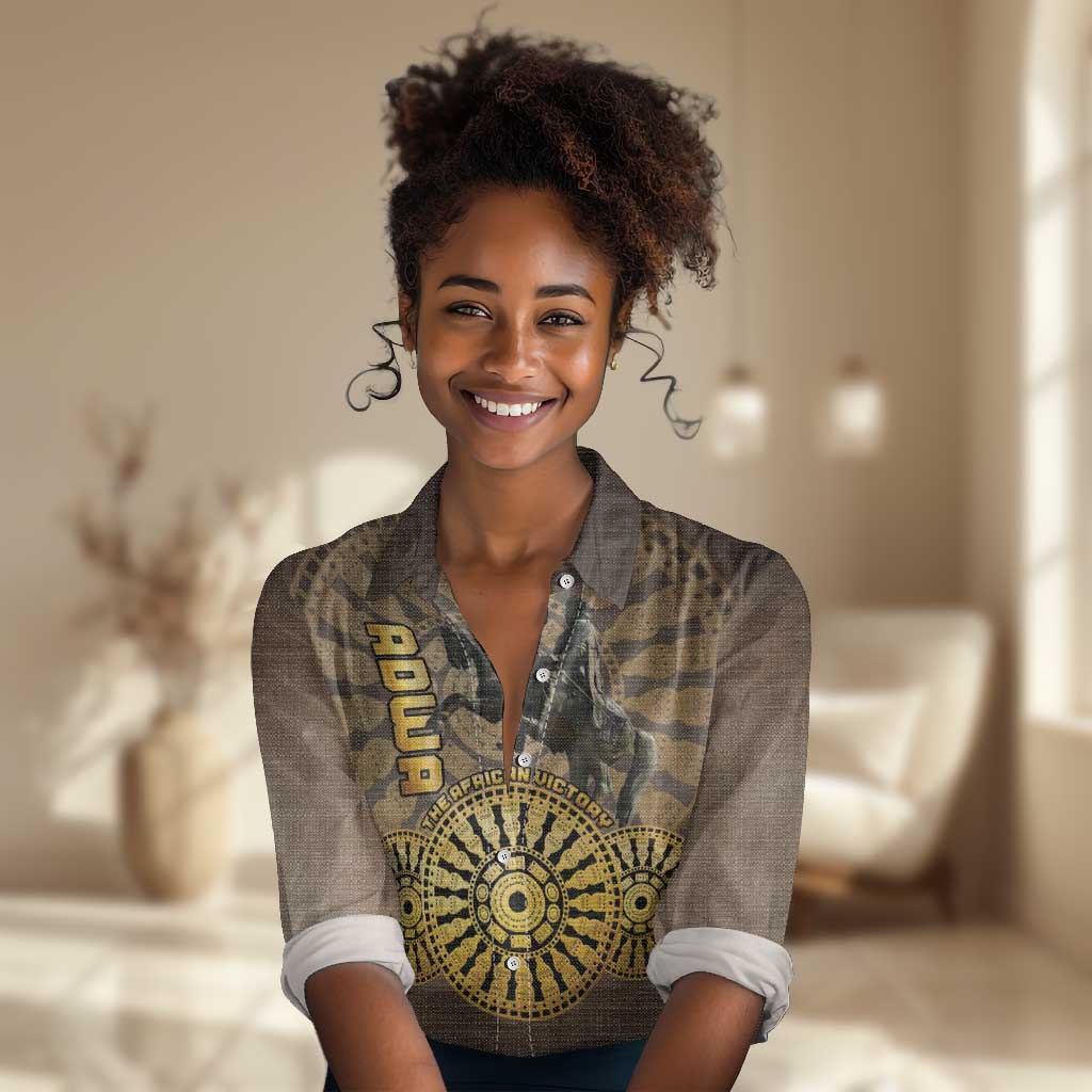 Adwa Victory Day Women Casual Shirt Adwa Battle Shield - Vintage Style LT15