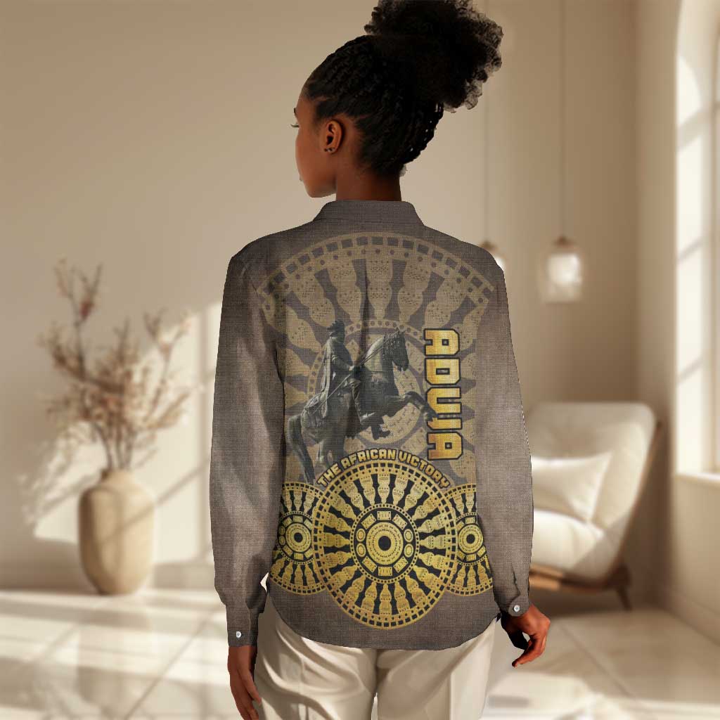 Adwa Victory Day Women Casual Shirt Adwa Battle Shield - Vintage Style LT15