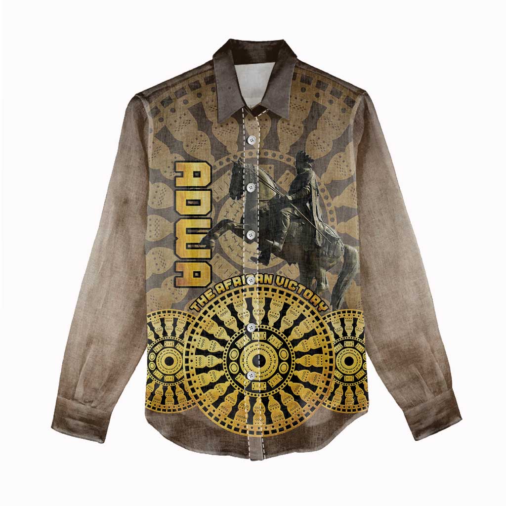 Adwa Victory Day Women Casual Shirt Adwa Battle Shield - Vintage Style LT15