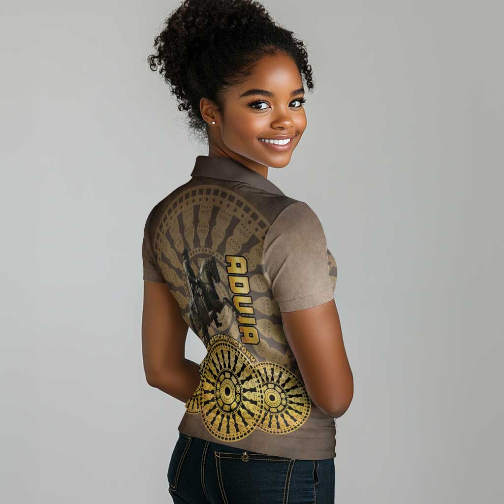 Adwa Victory Day Women Polo Shirt Adwa Battle Shield - Vintage Style