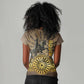 Adwa Victory Day Women V-Neck T-Shirt Adwa Battle Shield - Vintage Style