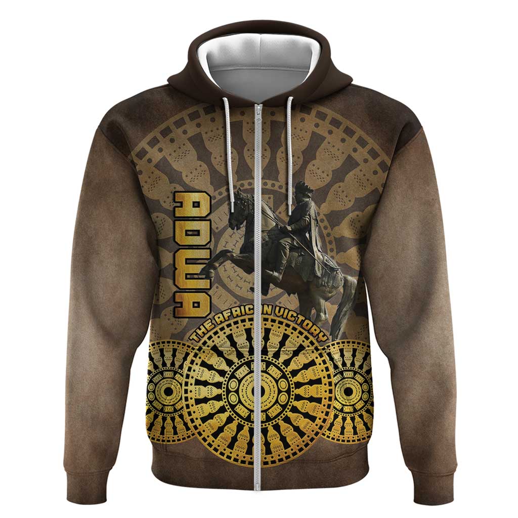 Adwa Victory Day Zip Hoodie Adwa Battle Shield - Vintage Style