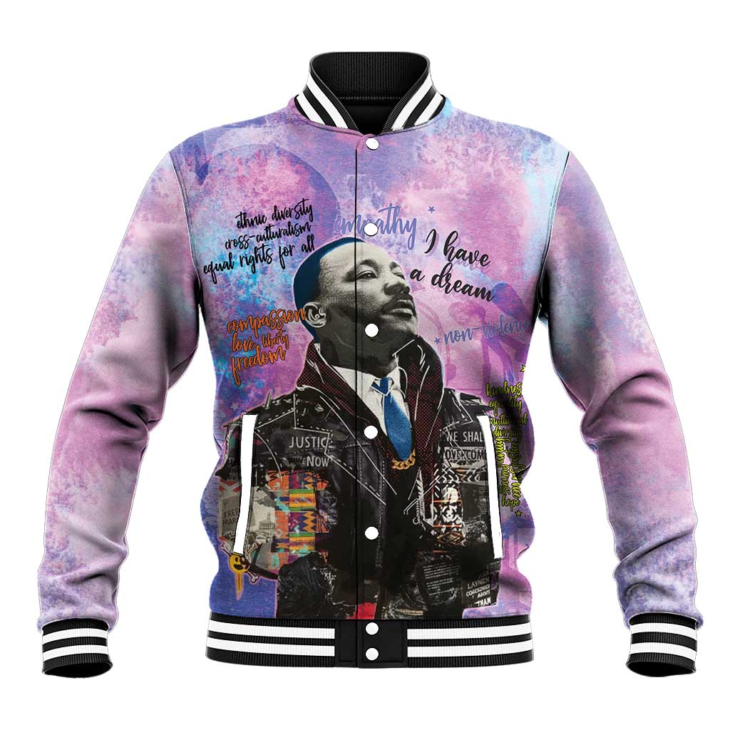 Martin Luther King Jr Baseball Jacket I Have a Dream Graffiti Style - African Pride