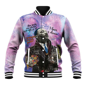 Martin Luther King Jr Baseball Jacket I Have a Dream Graffiti Style - African Pride