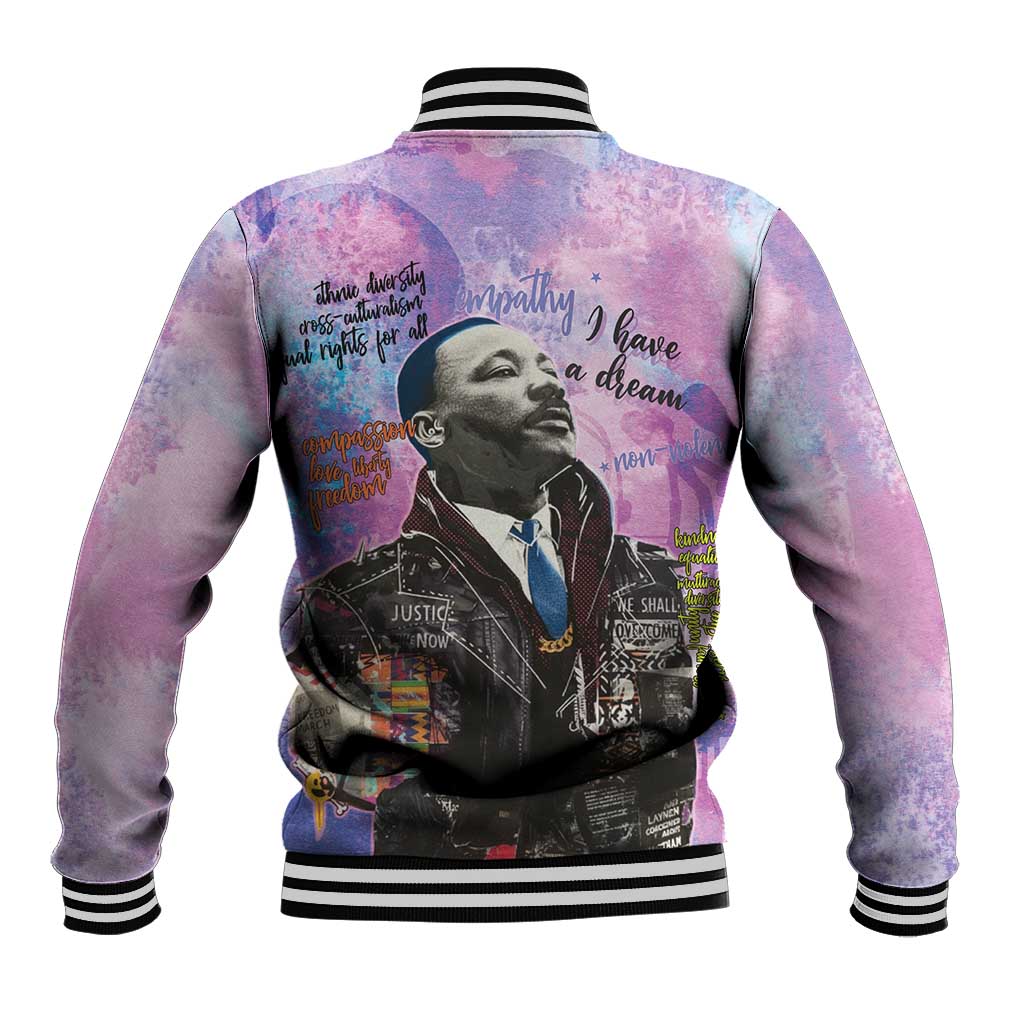 Martin Luther King Jr Baseball Jacket I Have a Dream Graffiti Style - African Pride