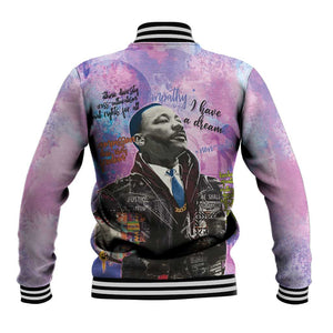 Martin Luther King Jr Baseball Jacket I Have a Dream Graffiti Style - African Pride
