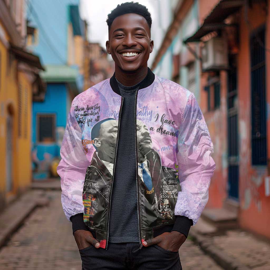 Martin Luther King Jr Bomber Jacket I Have a Dream Graffiti Style - African Pride