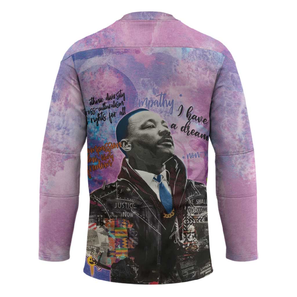 Martin Luther King Jr Hockey Jersey I Have a Dream Graffiti Style - African Pride