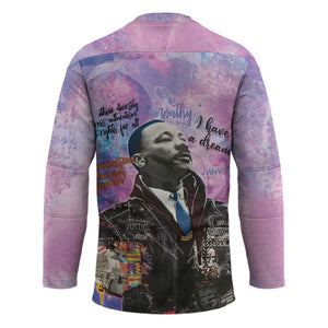 Martin Luther King Jr Hockey Jersey I Have a Dream Graffiti Style - African Pride