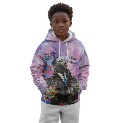 Martin Luther King Jr Kid Hoodie I Have a Dream Graffiti Style - African Pride
