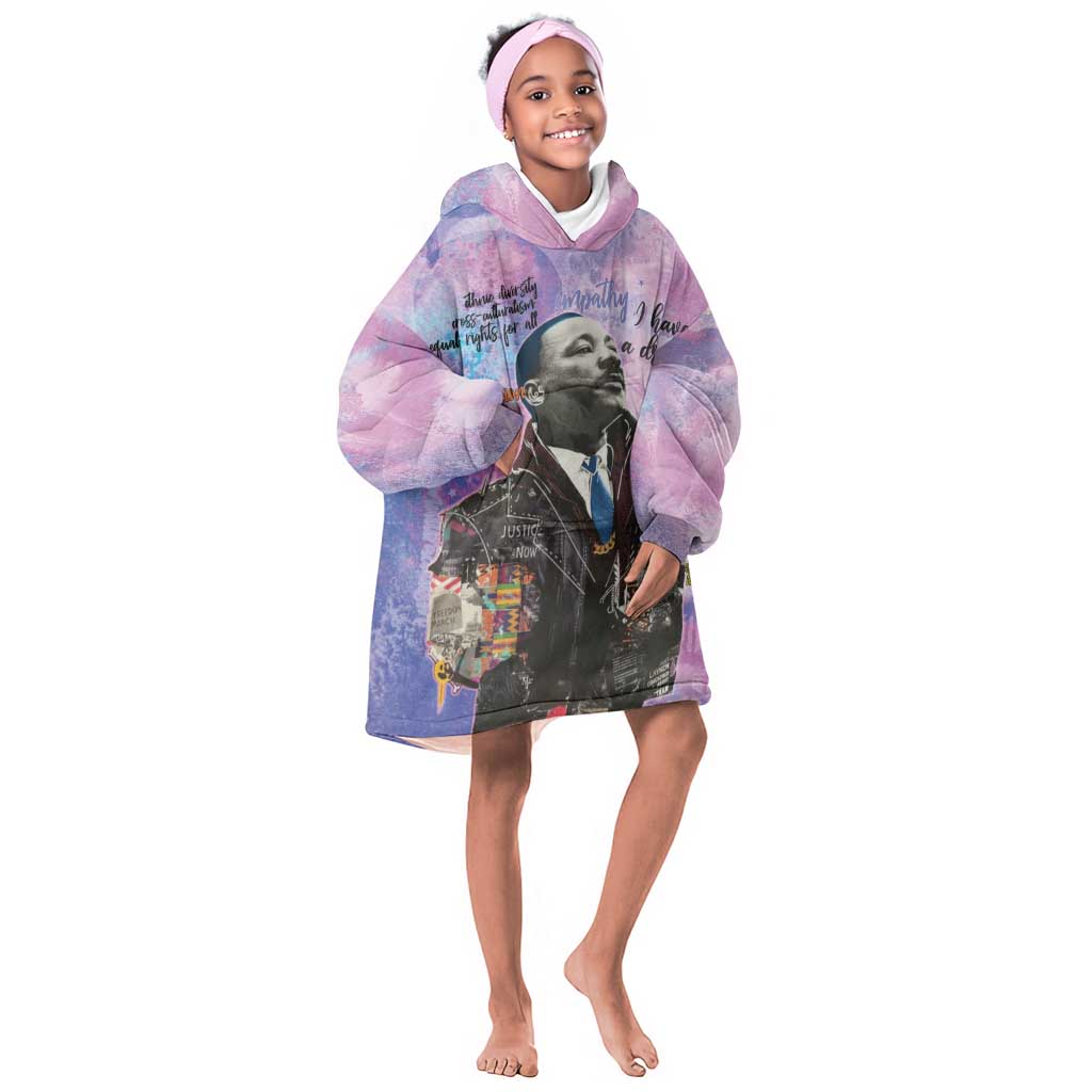 Martin Luther King Jr Kid Wearable Blanket Hoodie I Have a Dream Graffiti Style - African Pride