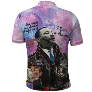 Martin Luther King Jr Polo Shirt I Have a Dream Graffiti Style - African Pride