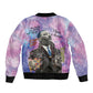 Martin Luther King Jr Sleeve Zip Bomber Jacket I Have a Dream Graffiti Style - African Pride