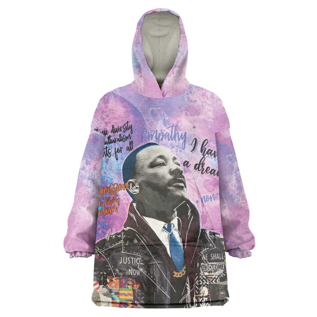Martin Luther King Jr Wearable Blanket Hoodie I Have a Dream Graffiti Style - African Pride