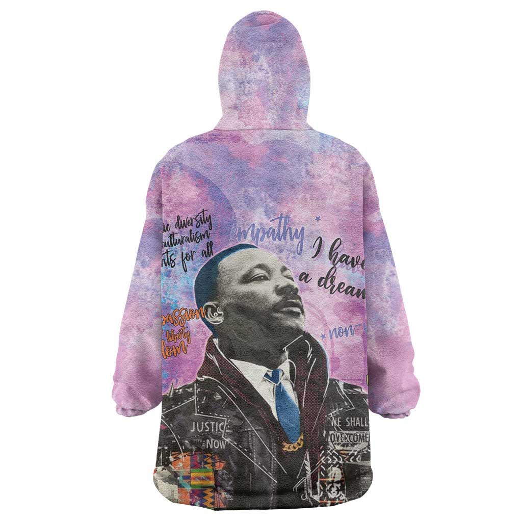 Martin Luther King Jr Wearable Blanket Hoodie I Have a Dream Graffiti Style - African Pride