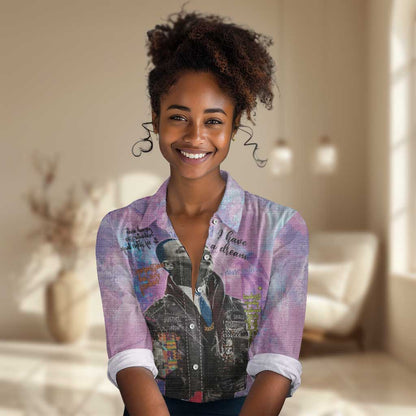 Martin Luther King Jr Women Casual Shirt I Have a Dream Graffiti Style - African Pride