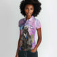 Martin Luther King Jr Women Polo Shirt I Have a Dream Graffiti Style - African Pride