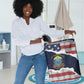 54th Massachusetts Infantry Regiment Laundry Basket American Flag Heritage - African Pride