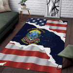 54th Massachusetts Infantry Regiment Area Rug American Flag Heritage - African Pride