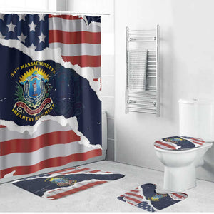 54th Massachusetts Infantry Regiment Bathroom Set American Flag Heritage - African Pride