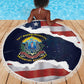 54th Massachusetts Infantry Regiment Beach Blanket American Flag Heritage - African Pride