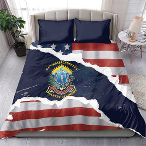 54th Massachusetts Infantry Regiment Bedding Set American Flag Heritage - African Pride