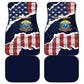Personalized 54th Massachusetts Infantry Regiment Car Mats American Flag Heritage - African Pride