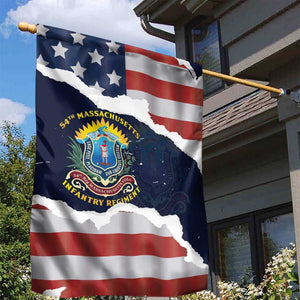 54th Massachusetts Infantry Regiment Garden Flag American Flag Heritage - African Pride
