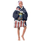 Personalized 54th Massachusetts Infantry Regiment Kid Wearable Blanket Hoodie American Flag Heritage - African Pride