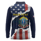 Personalized 54th Massachusetts Infantry Regiment Long Sleeve Polo Shirt American Flag Heritage - African Pride