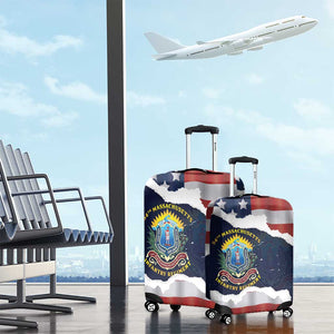54th Massachusetts Infantry Regiment Luggage Cover American Flag Heritage - African Pride