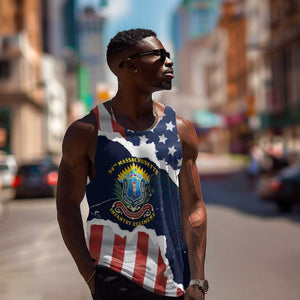 Personalized 54th Massachusetts Infantry Regiment Men Tank Top American Flag Heritage - African Pride