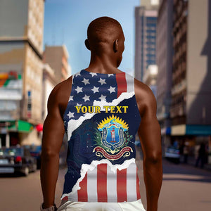 Personalized 54th Massachusetts Infantry Regiment Men Tank Top American Flag Heritage - African Pride