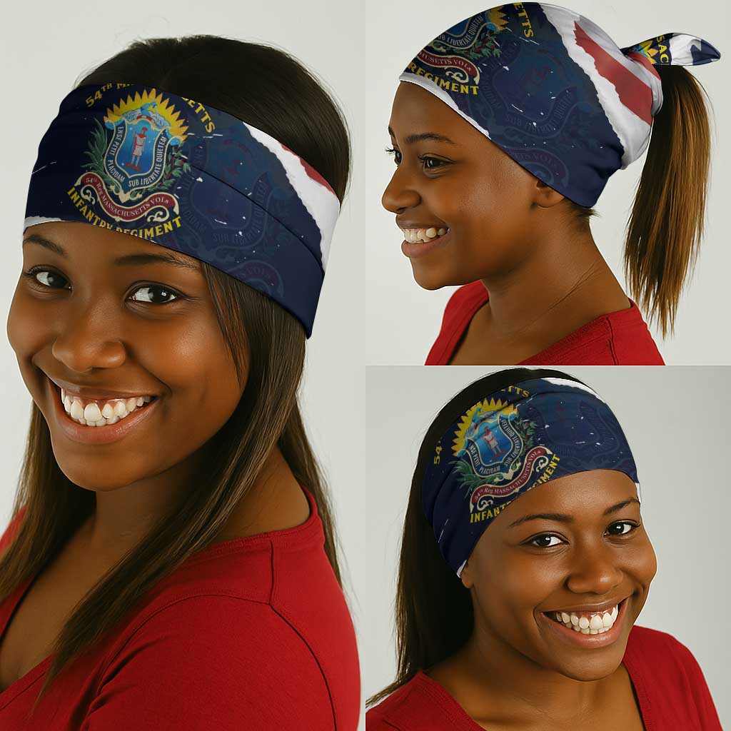 54th Massachusetts Infantry Regiment Neck Gaiter American Flag Heritage - African Pride