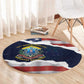 54th Massachusetts Infantry Regiment Round Carpet American Flag Heritage - African Pride