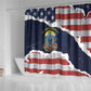 54th Massachusetts Infantry Regiment Shower Curtain American Flag Heritage - African Pride