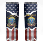Personalized 54th Massachusetts Infantry Regiment Skinny Tumbler American Flag Heritage - African Pride
