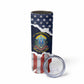 Personalized 54th Massachusetts Infantry Regiment Skinny Tumbler American Flag Heritage - African Pride