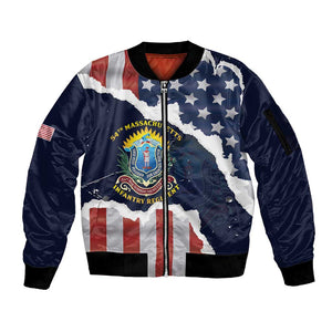 Personalized 54th Massachusetts Infantry Regiment Sleeve Zip Bomber Jacket American Flag Heritage - African Pride