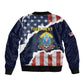 Personalized 54th Massachusetts Infantry Regiment Sleeve Zip Bomber Jacket American Flag Heritage - African Pride