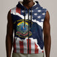 Personalized 54th Massachusetts Infantry Regiment Sleeveless Zip Hoodie American Flag Heritage - African Pride