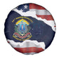 54th Massachusetts Infantry Regiment Spare Tire Cover American Flag Heritage - African Pride