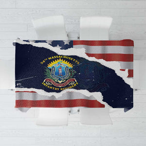 54th Massachusetts Infantry Regiment Tablecloth American Flag Heritage - African Pride