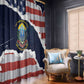 54th Massachusetts Infantry Regiment Window Curtain American Flag Heritage - African Pride