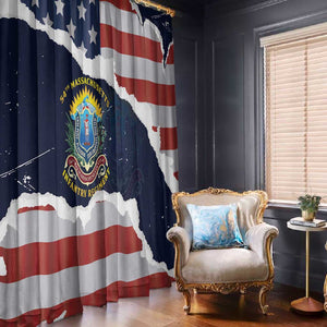 54th Massachusetts Infantry Regiment Window Curtain American Flag Heritage - African Pride