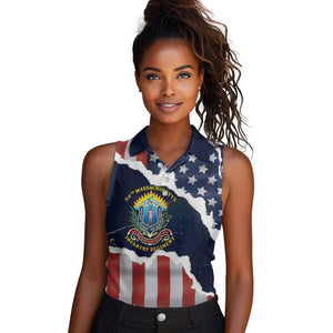 Personalized 54th Massachusetts Infantry Regiment Women Sleeveless Polo Shirt American Flag Heritage - African Pride