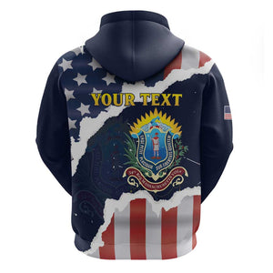 Personalized 54th Massachusetts Infantry Regiment Zip Hoodie American Flag Heritage - African Pride