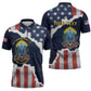 Personalized 54th Massachusetts Infantry Regiment Zipper Polo Shirt American Flag Heritage - African Pride